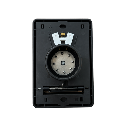 Back of black wall inlet for Beam Central Vacuum System